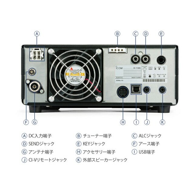 楽天市場】アイコム IC-7300M HF/50MHzオールモードアマチュア無線機