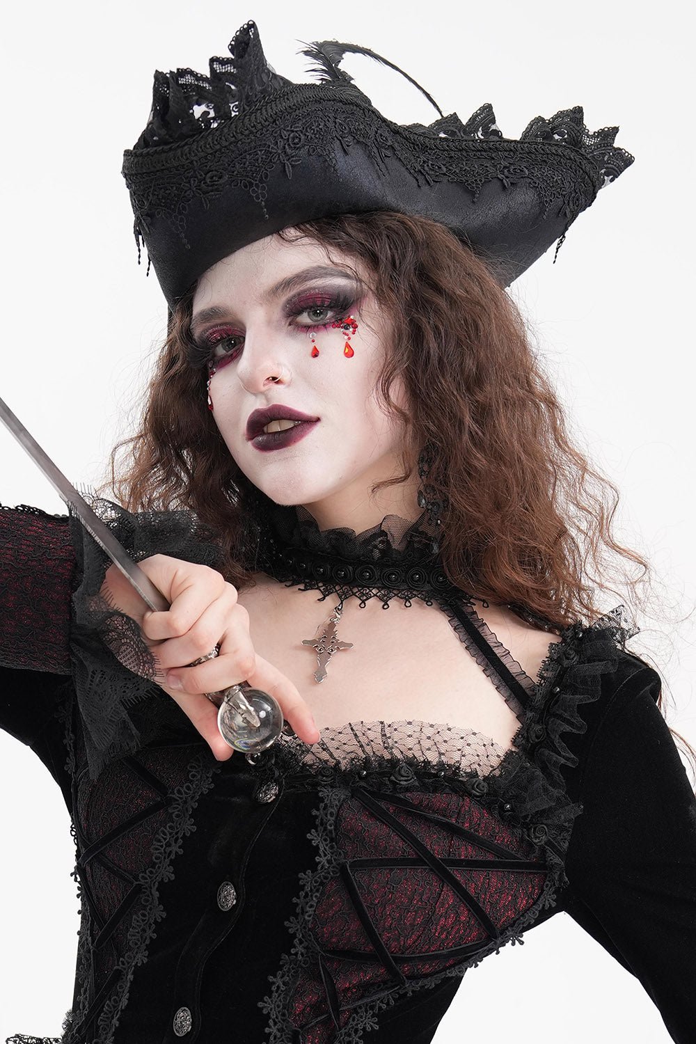 Black Pearl Punk Pirate Hat – VampireFreaks