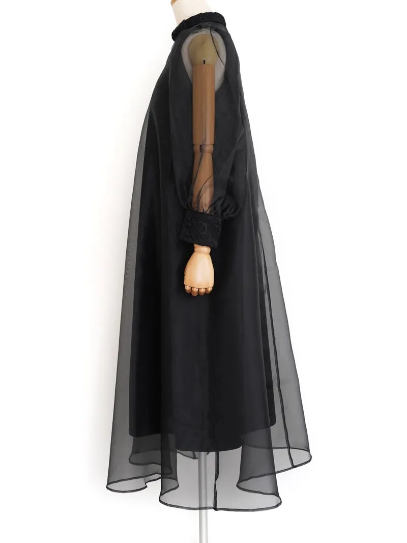 Acka.（エーシーケーエー）sheer over one-piece（ブラック/2