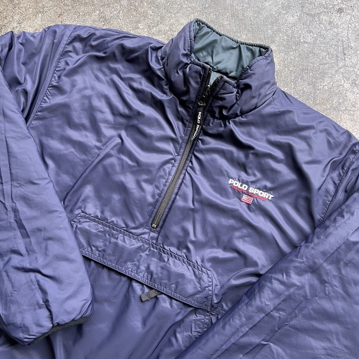 Vintage 90s Ralph Lauren Polo Sport Puffer Insulated Reversible