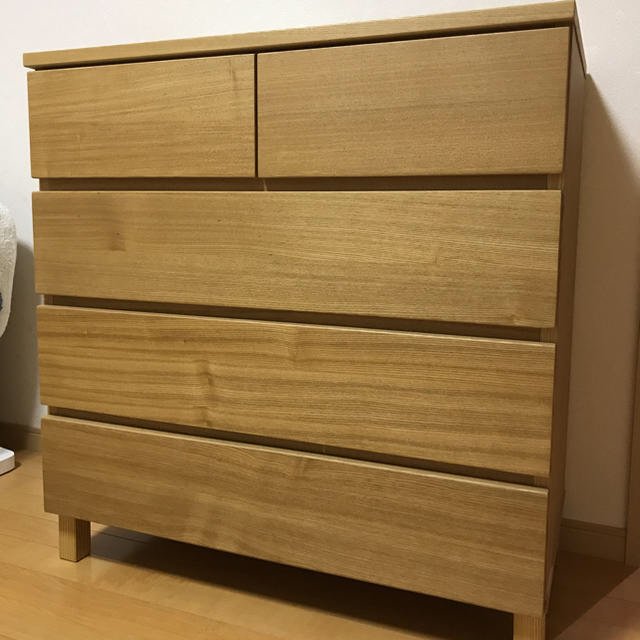 MUJI (無印良品) - 生牡蠣様専用 無印良品 木製チェスト 4段 muji 棚