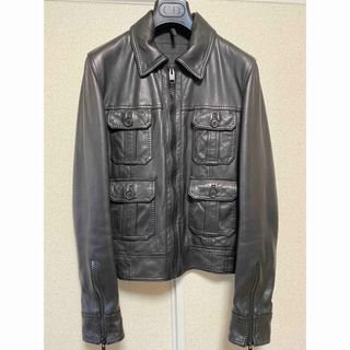 DIOR HOMME - Dior Homme ディオールオム レザージャケット 44の通販