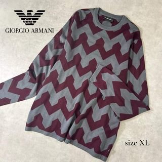 EMPORIO ARMANI - EMPORIO ARMANI 00's 斜めジップ ドライバーズニット