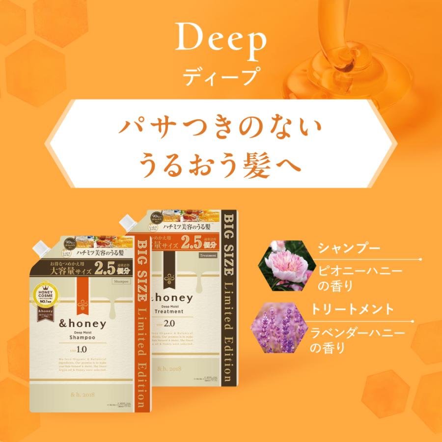 ＆honey アンドハニー シャンプー トリートメント 詰め替えセット 大