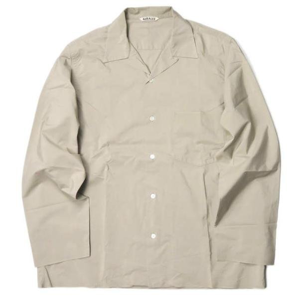 オーラリー AURALEE 18SS 日本製 SELVEDGE WEATHER CLOTH SHIRTS