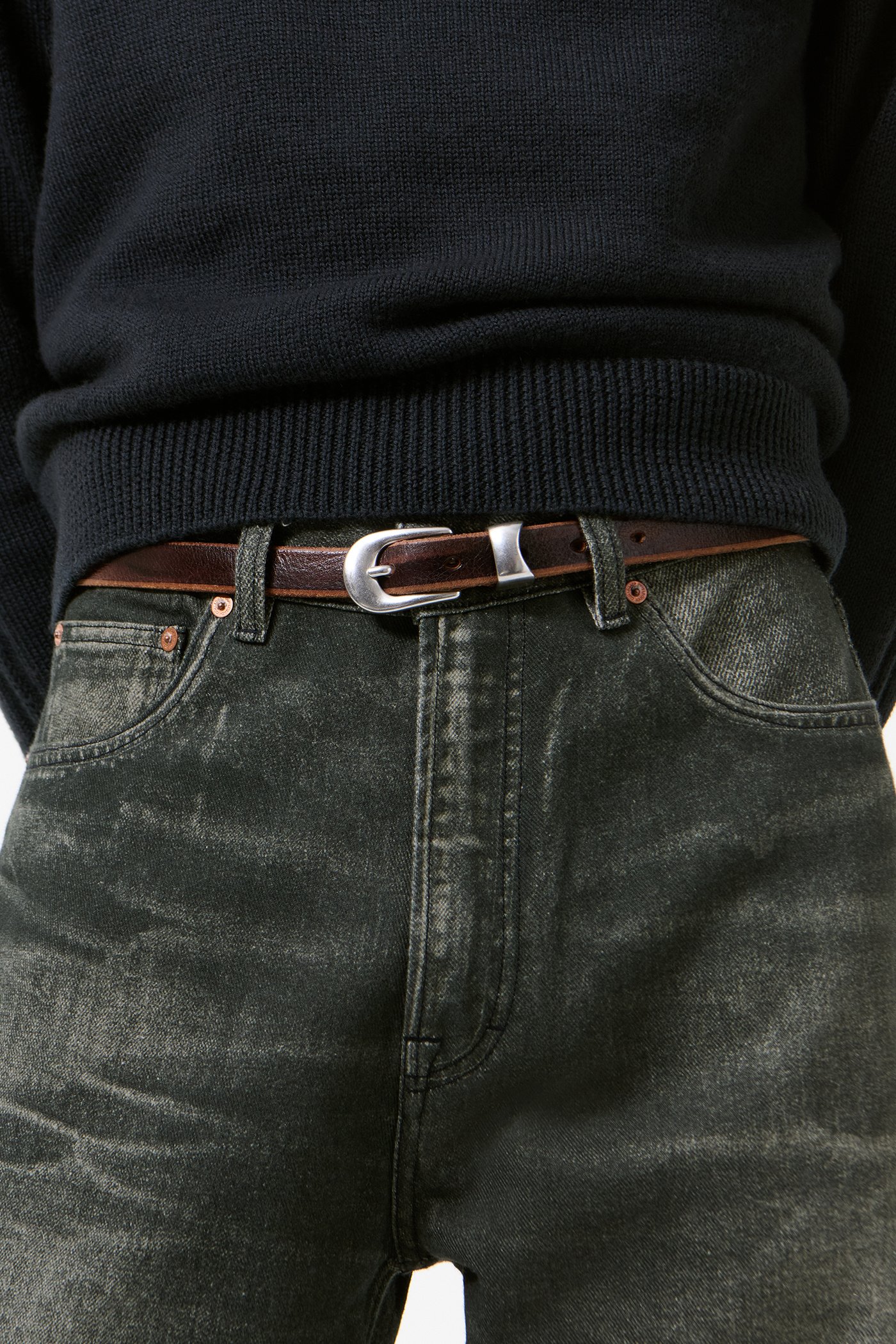 Our Legacy - Belt 2 cm Brown Leather