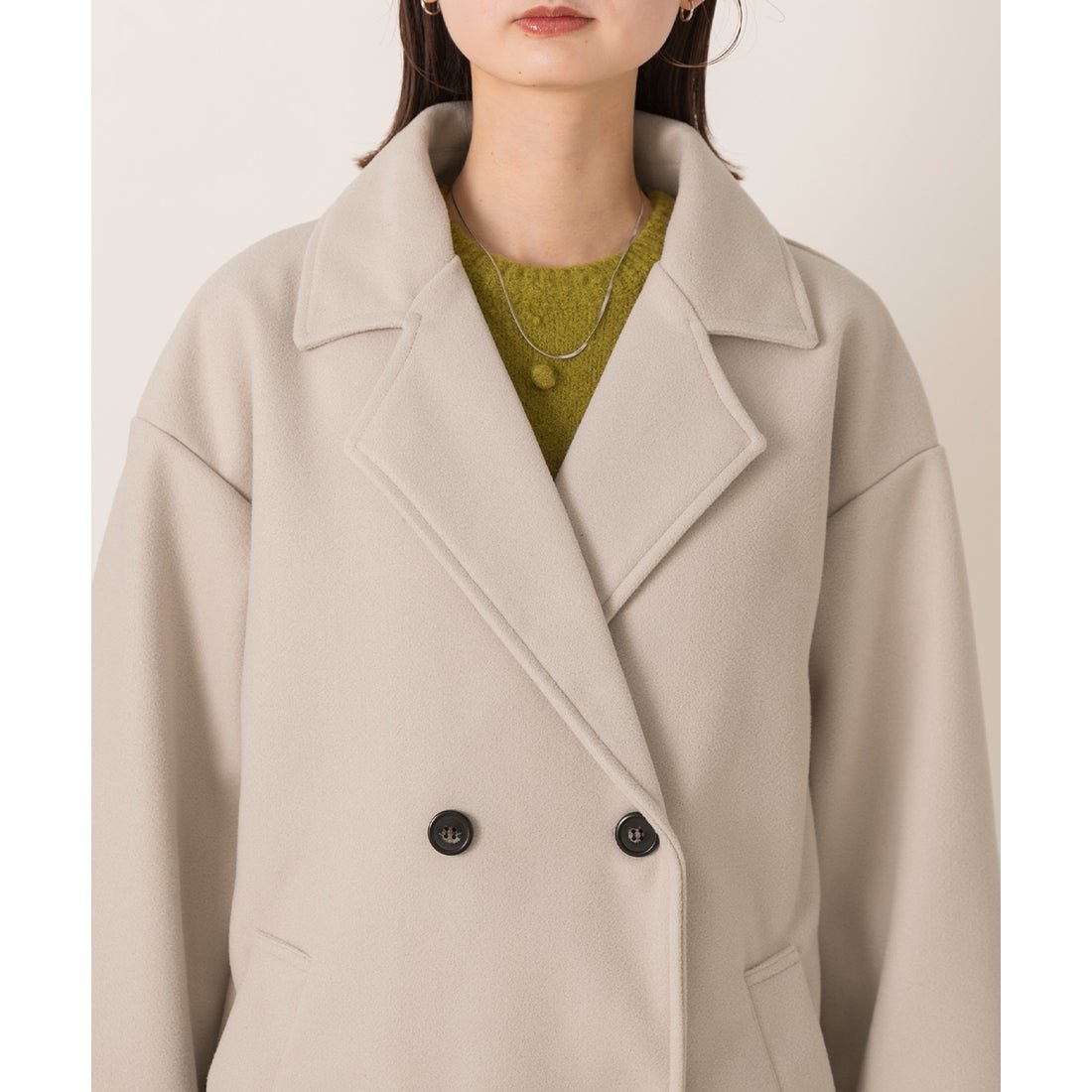 アドティエ ad thie 【2023AW新作】ビッグシルエット ロングチェスター