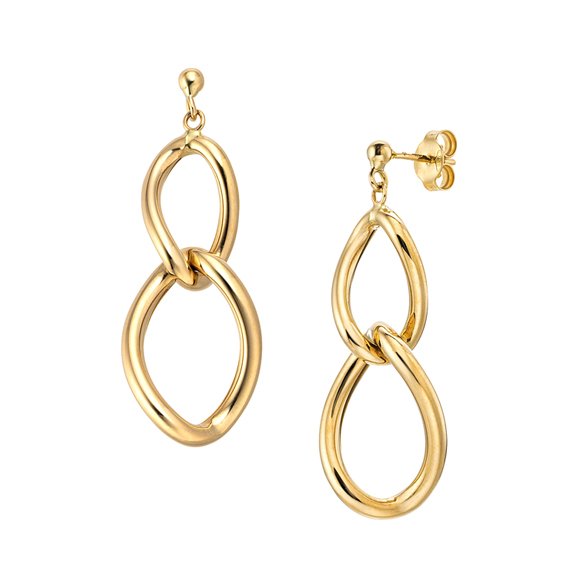 イタリア製〕K18イエローゴールド ピアス | 高品質 金・プラチナ