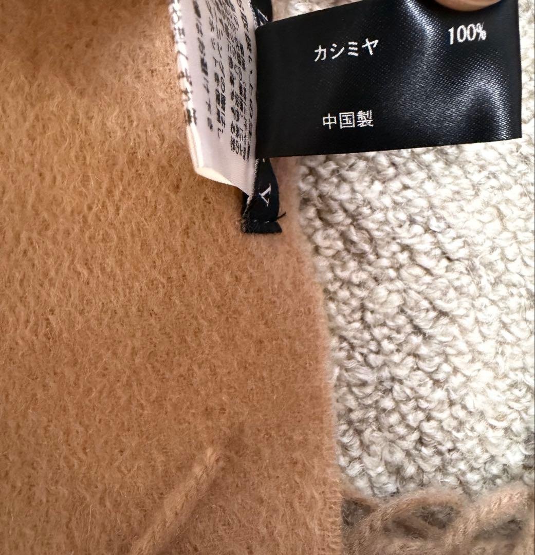 セオリー カシミヤ100% 大判ストール マフラー キャメル - メルカリ