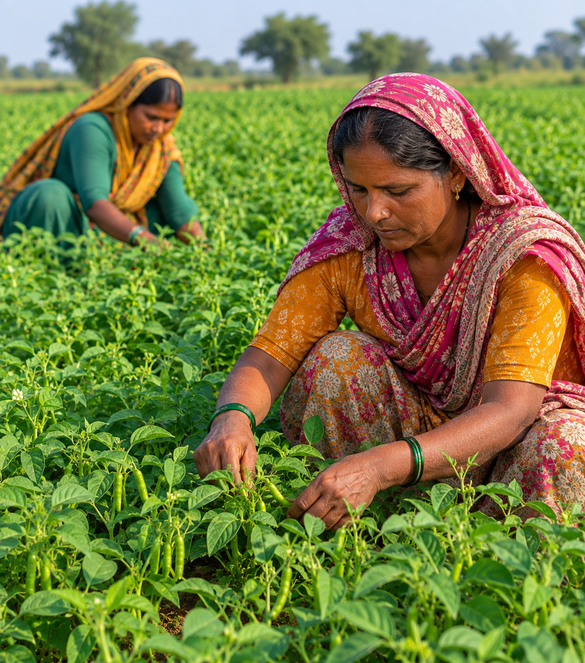 Agri prime image women working in fields